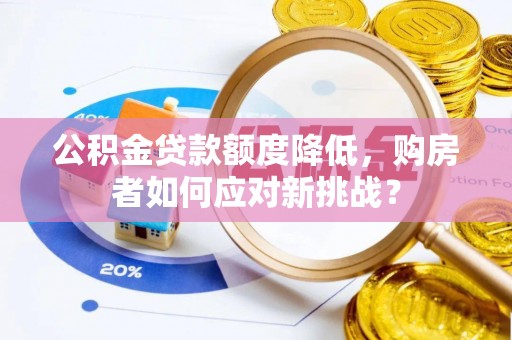 金秀公积金贷款额度降低，购房者如何应对新挑战？