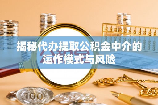 金秀揭秘代办提取公积金中介的运作模式与风险
