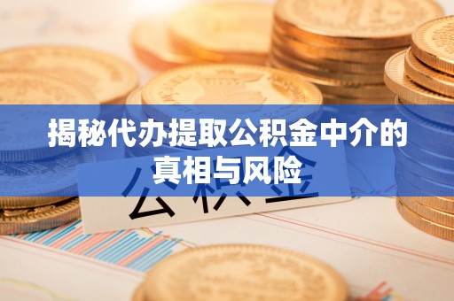 金秀揭秘代办提取公积金中介的真相与风险