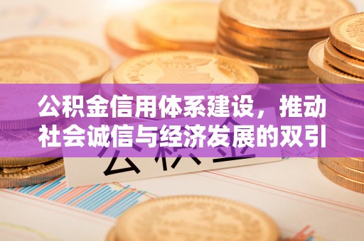 金秀公积金信用体系建设，推动社会诚信与经济发展的双引擎