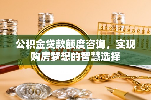 金秀公积金贷款额度咨询，实现购房梦想的智慧选择