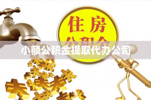 金秀小额公积金提取代办公司