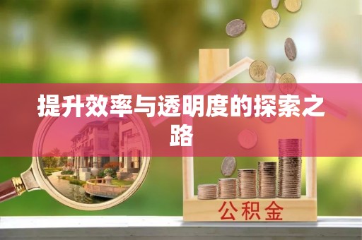 金秀提升效率与透明度的探索之路