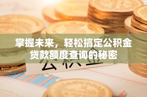 金秀掌握未来，轻松搞定公积金贷款额度查询的秘密