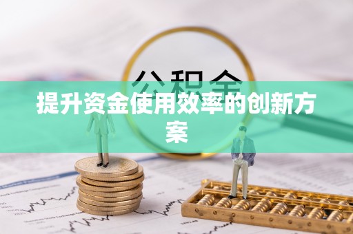 金秀提升资金使用效率的创新方案