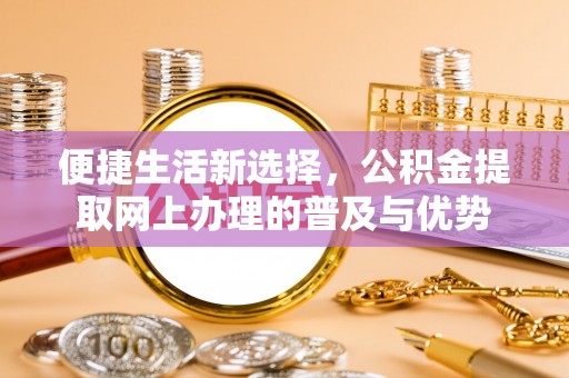 金秀便捷生活新选择，公积金提取网上办理的普及与优势