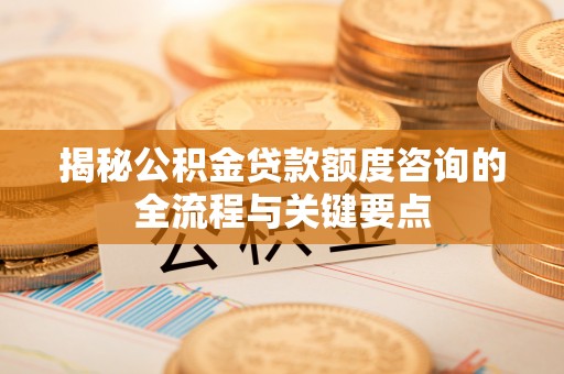 金秀揭秘公积金贷款额度咨询的全流程与关键要点