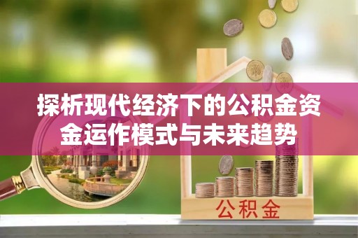 金秀探析现代经济下的公积金资金运作模式与未来趋势