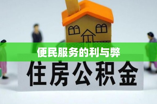 金秀便民服务的利与弊